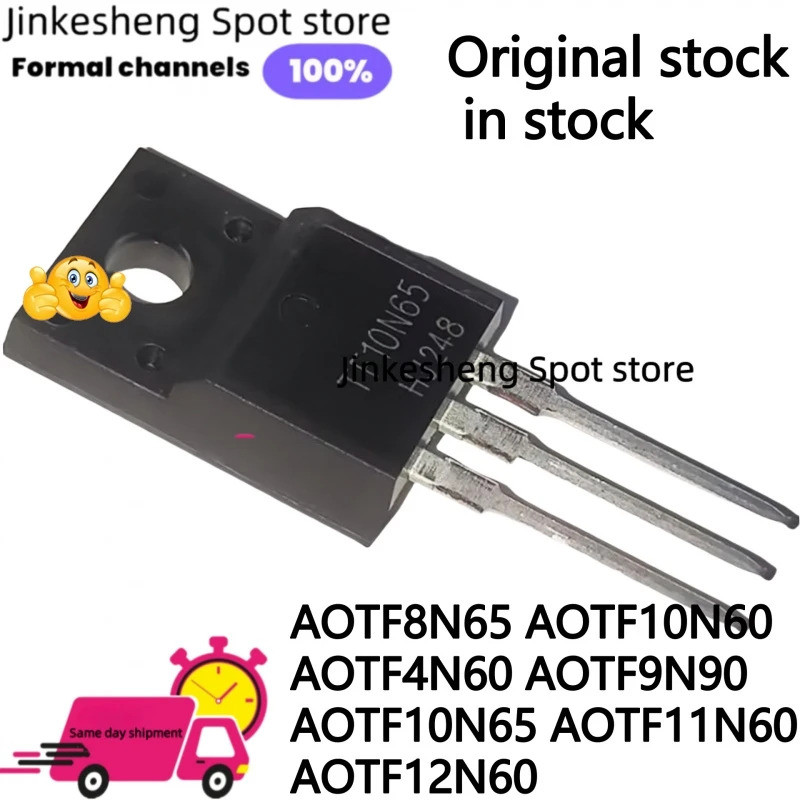 5PCS AOTF8N65 TF8N65 AOTF10N60 TF10N60 AOTF4N60 TF4N60 AOTF9N90 TF9N90 AOTF10N65 TF10N65 ทรานซิสเตอร