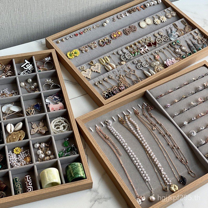 ต่างหูลายสก๊อต เหวินหว่าน ต่างหูเก็บสร้อยคอแผ่นเปียโนเครื่องประดับ ซวน เครื่องประดับแสดงถาดแสดงแผ่นเ