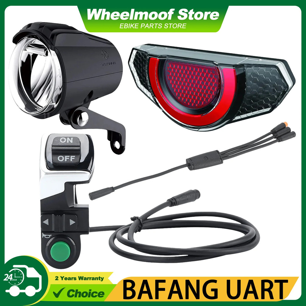 ชุดไฟหน้าและไฟท้ายสำหรับจักรยาน Bafang Model G062, G063, G0900 และ BBS01/02