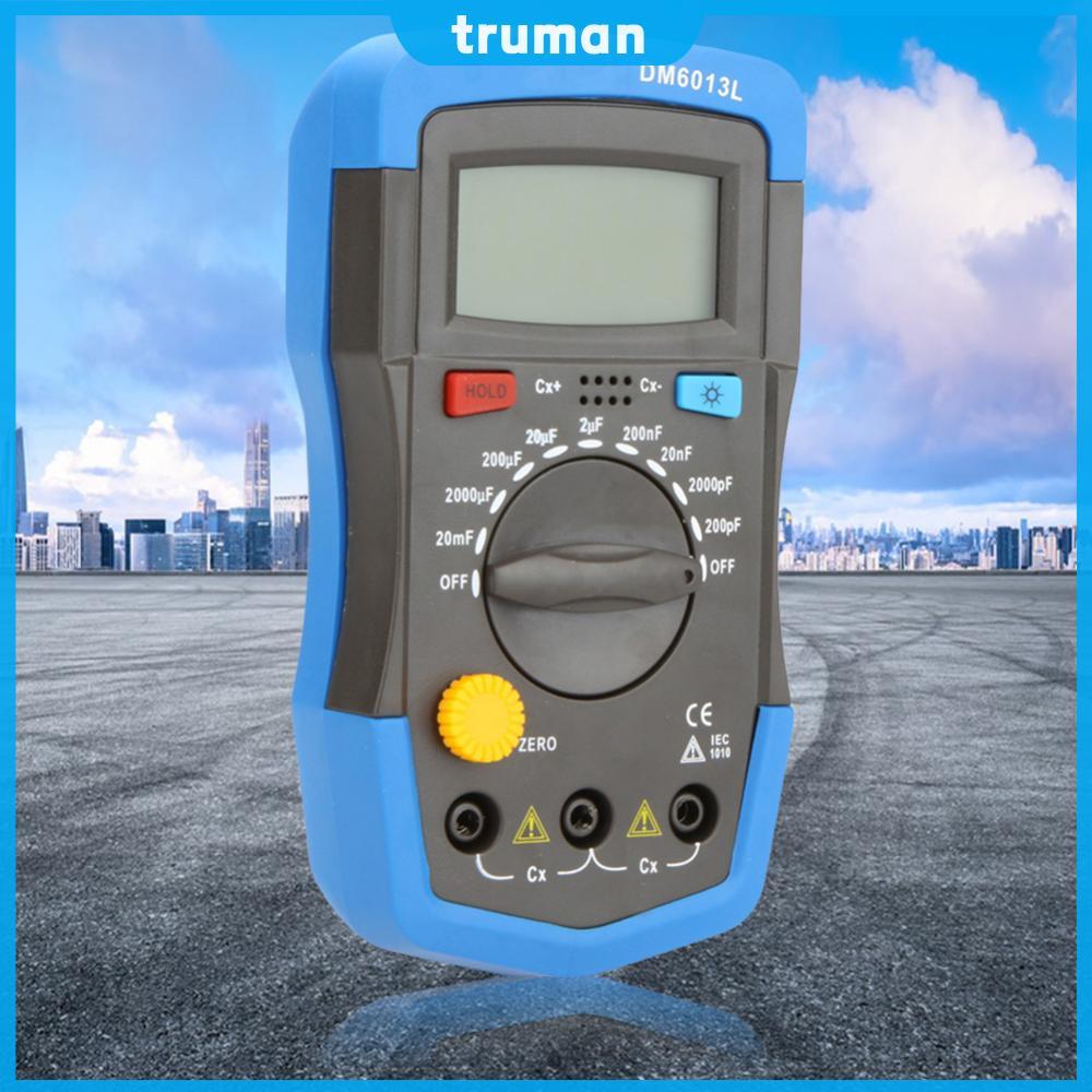 [มาใหม่] DM6013L Digital Capacimeter ความแม่นยําสูง 200pF ~ 20mF Capacitance Capacitor วัดมิเตอร์ 1999 นับ LCD Backlight การวัดเครื่องมือเครื่องทดสอบวงจร