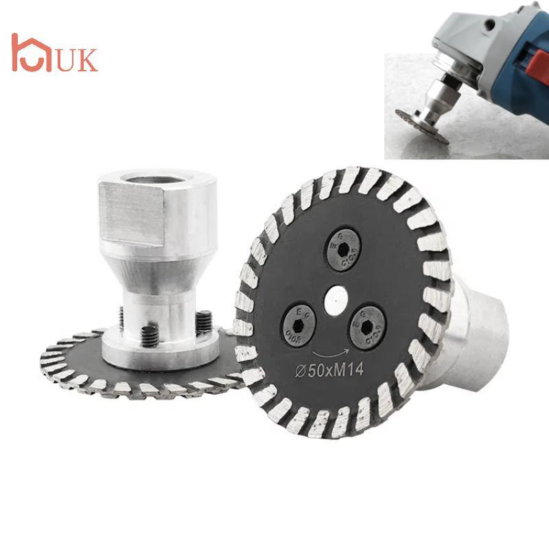 UK 40/50 มม.Acuum Brazed แกะสลักเลื่อย Caving ใบมีด M14 หน้าแปลนบดแผ่นตัดสําหรับกระเบื้องคอนกรีตเซรามิค TH