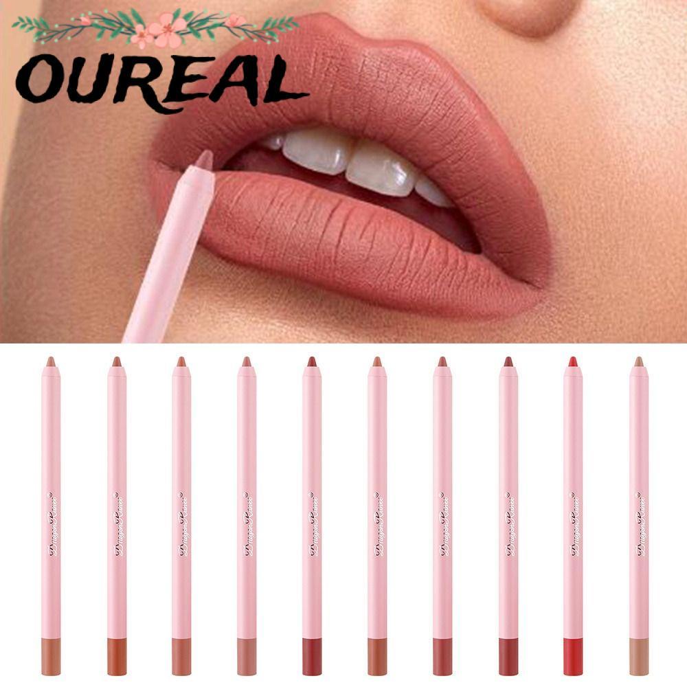 OUREAL Lipliner Pencil, Waterproof Matte Lip Liner, Velvet Natural Outline Lip Contour Line Velvet L