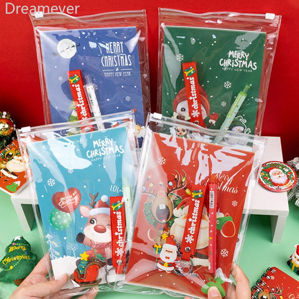 Dreamever ของขวัญคริสต์มาสสําหรับเด็กชุดเครื่องเขียน Party Favor ดินสอพวงกุญแจโน้ตบุ๊ค Xmas School G