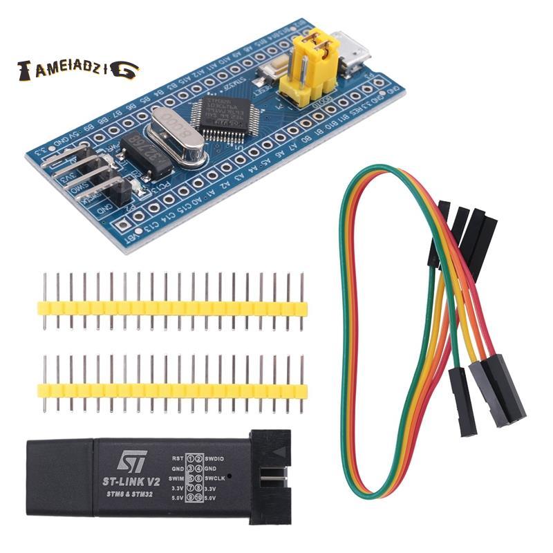 [คุณภาพ T]-Link V2 หน่วยการเขียนโปรแกรม Emulator Downloader + 40Pin STM32F103C6T6 ARM STM32 SWD ระบบ