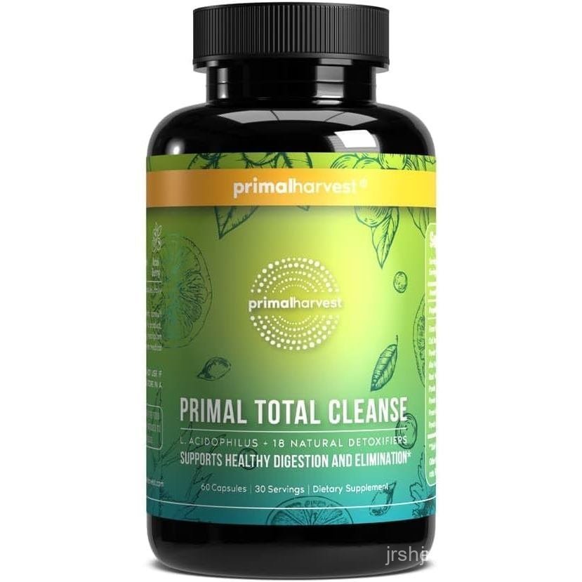 Primal Harvest Full Body Detox Cleanse, Liver,Kidney,Gut,Bowel,ทําความสะอาดลําไส้,และกระเพาะอาหาร,ขว