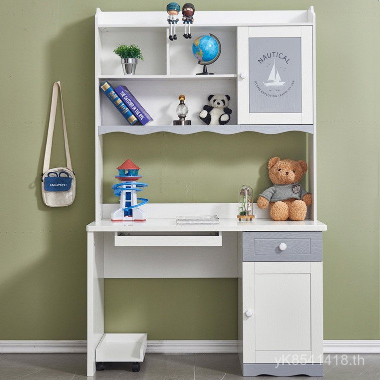 โต๊ะเขียนหนังสือห้องนอนมุมขวาเด็กขายส่งตู้หนังสือนักเรียนศึกษาครัวเรือนแบบบูรณาการโต๊ะเก้าอี้ไม้เนื้