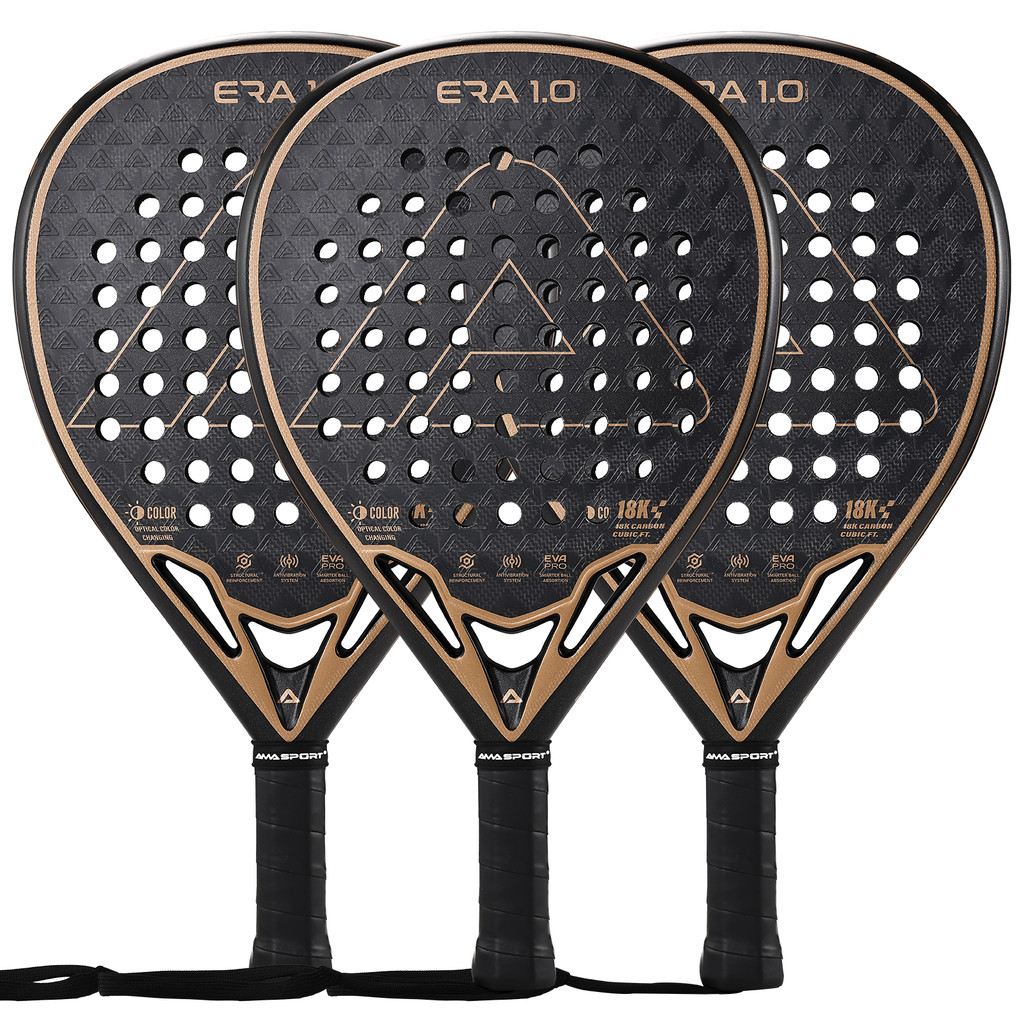 AMASPORT Padel Cushionet Board แร็กเก็ตรองรับแรงกระแทกด้วยวัสดุคาร์บอนไฟเบอร์สำหรับมืออาชีพ