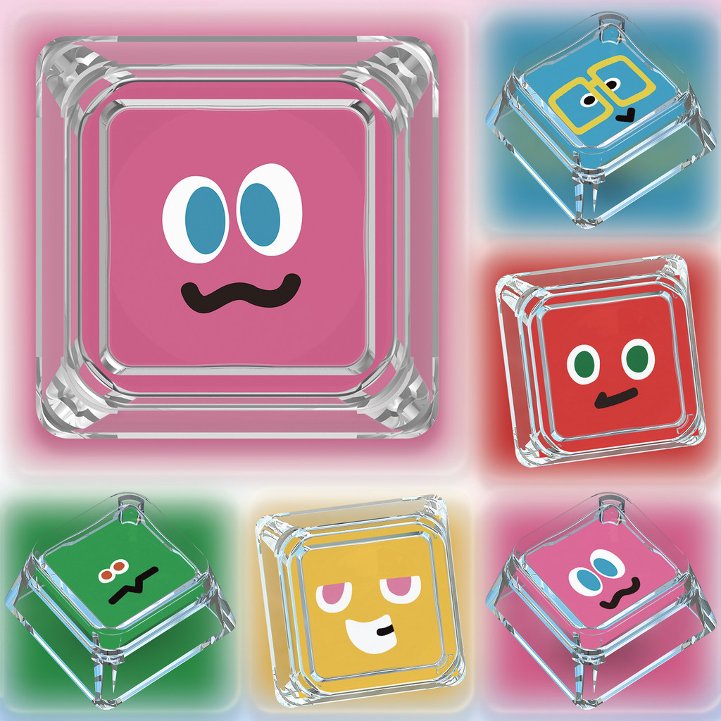 keycap keycap ไฟลอด Mayday Mayday สินค้า Five Ball รูปแบบ Anshin Monster Mayday บุคลิกภาพเดี่ยวโปร่ง