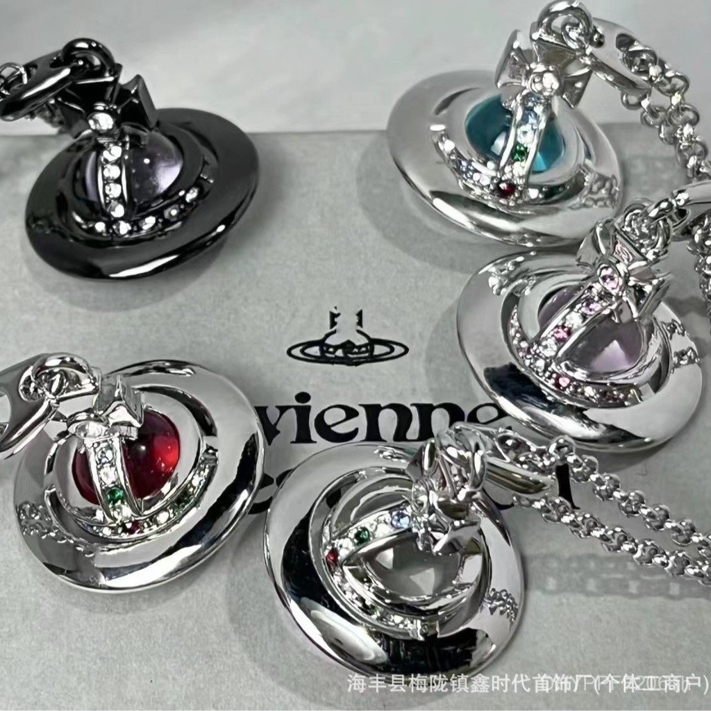 สร้อยคอ Clavicle Chain Vivian สามมิติ: orb Seiko Western 1orb Collector Tai 1 Saturn UFO Planet Medi