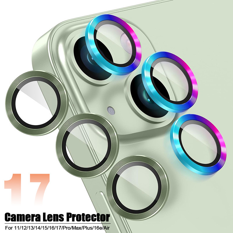 ฟิล์มเลนส์กล้องสำหรับไอโฟน 17 Pro Max 16 15 14 13 12 11 Pro Max 14Plus 15Plus 16Plus 17Air 16e