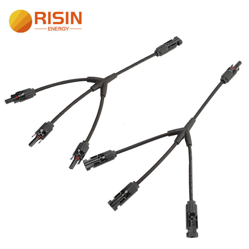 Risin MC4 PV Connectors สาขาเชื่อมต่อแผงโซลาร์เซลล์