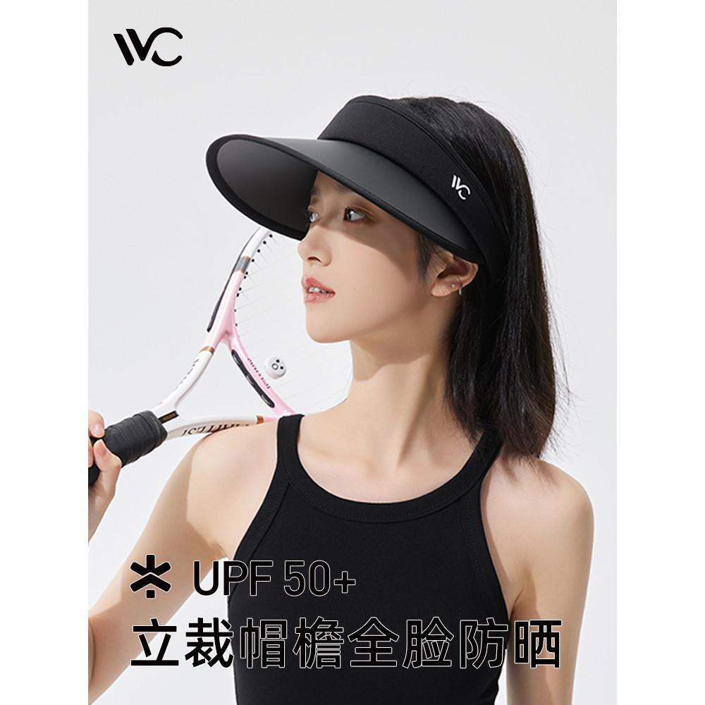 VVC หมวกกันแดดผู้หญิงปีกกว้าง แบบเปิดกระหม่อม UPF50+ ปกป้องทั้งใบหน้า สำหรับฤดูร้อน ราคา ถูกที่สุด ดีลบีเคเค