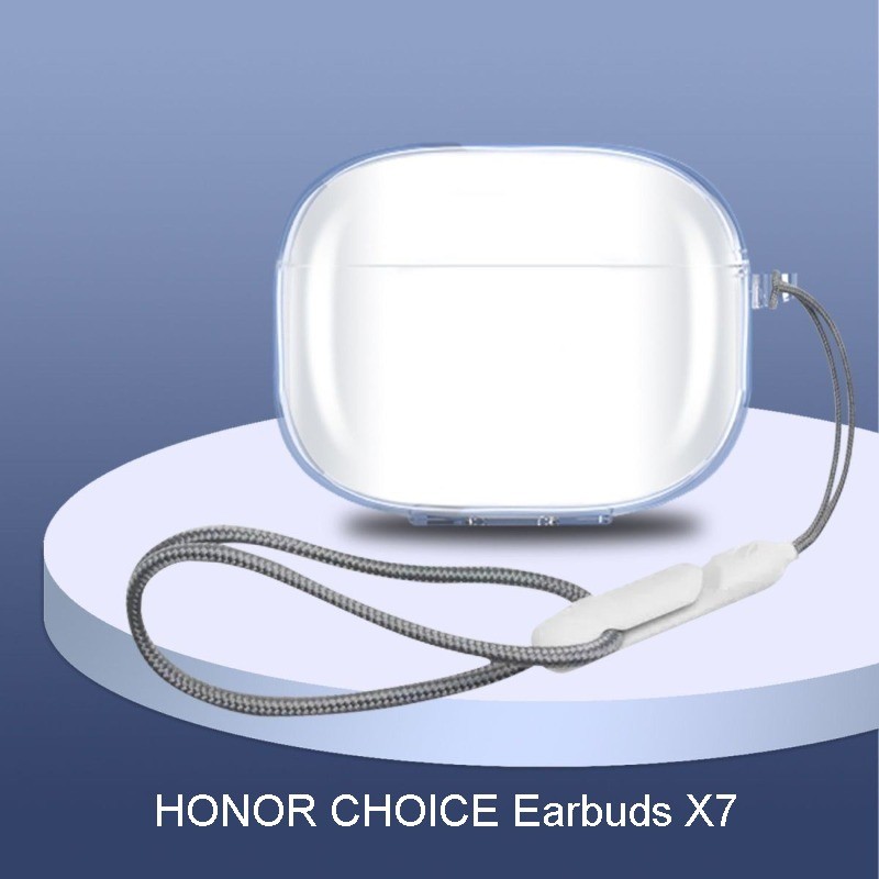 เคสสําหรับ HONOR CHOICE Earbuds X7, ฝาครอบเคสหูฟังแบบใส TPU