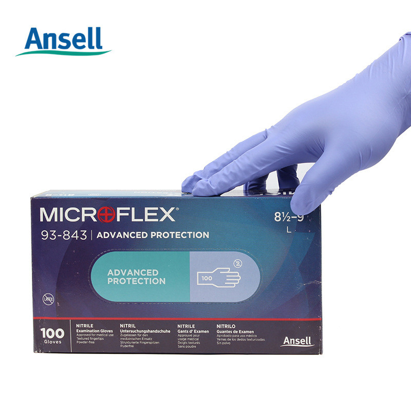 Ansell Ansell MicroFlex 93843 ถุงมือยางไนไตรแบบใช้แล้วทิ้ง