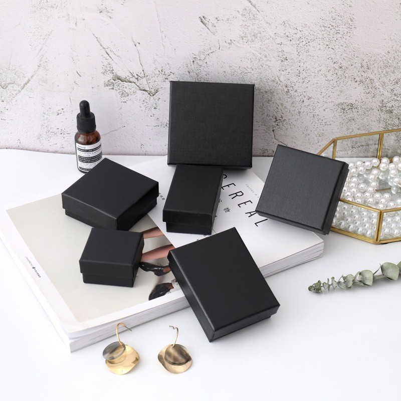 กล่องใส่เครื่องประดับ คุณภาพสูง กระดาษ ถุงของขวัญ ที่เก็บแหวน สร้อยข้อมือ และสร้อยคอ หลายขนาด   ส่งไวจากไทย