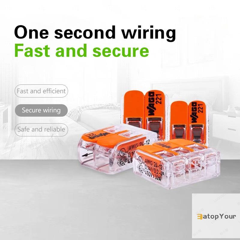 กินopYour Wago สายไฟ 221-412 221-413 221-415 221-2411 221-612 221-613 221-615 221-482 221-483 221-48