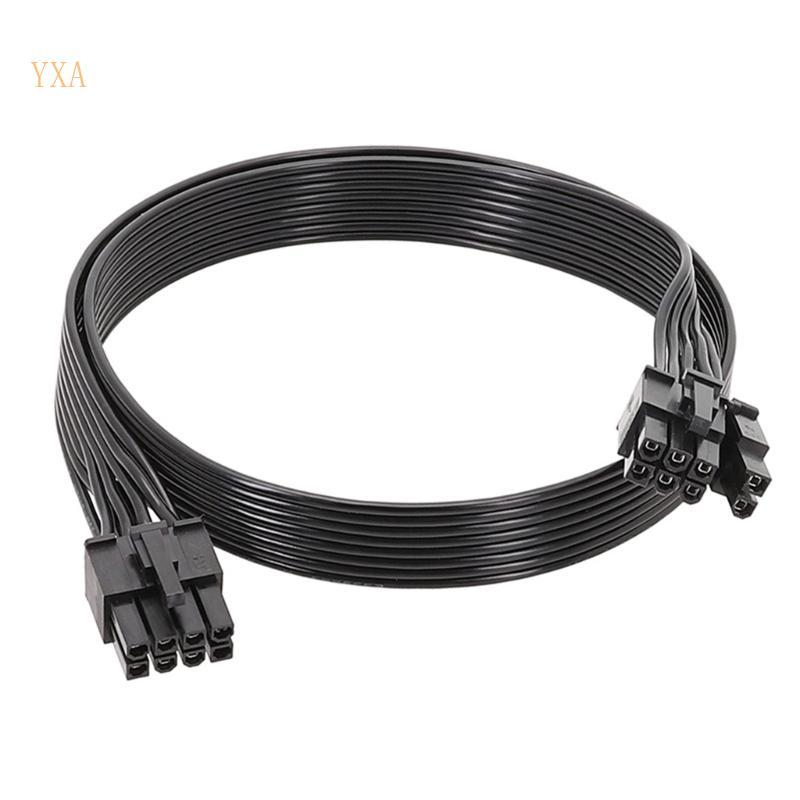 YXA 8PIN ถึง 8PIN 6+2 สายไฟ 18AWG สําหรับ Corsair HX1200 HX1000 HX850 HX750 Modular Power Supplies 5