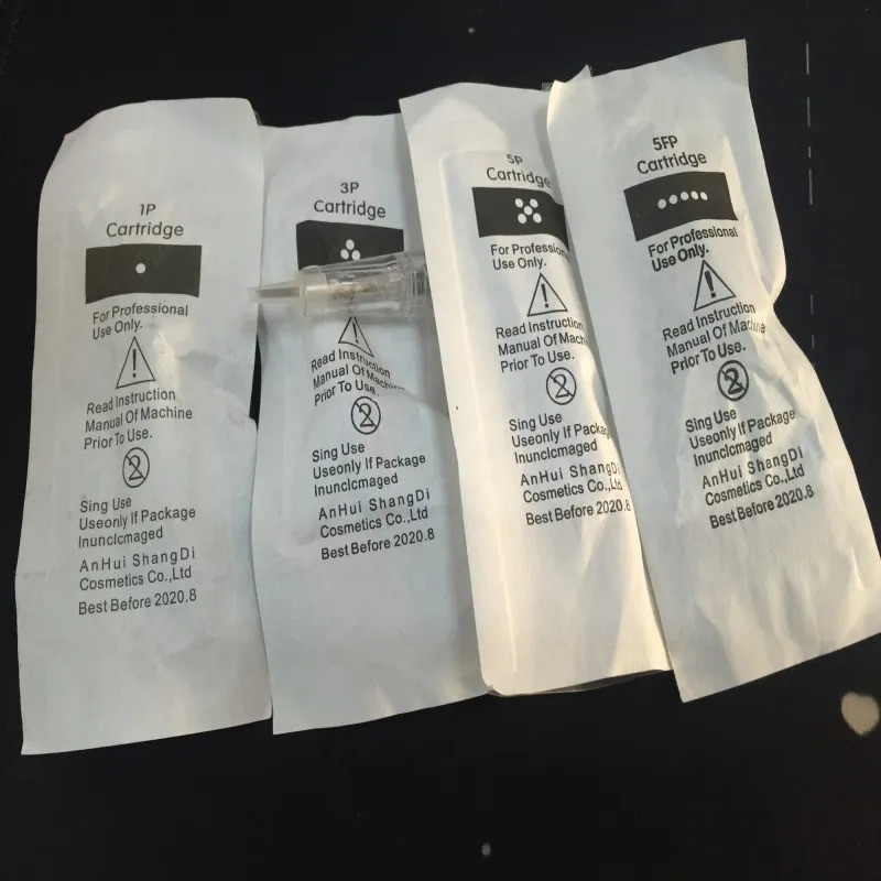 50pcs 1rl/3rl/5rl/7rl/5f/7f ทิ้งถาวรแต่งหน้าตลับหมึกเข็มสําหรับ Tattoo Eyebrow/lips/eyeliner เครื่อง