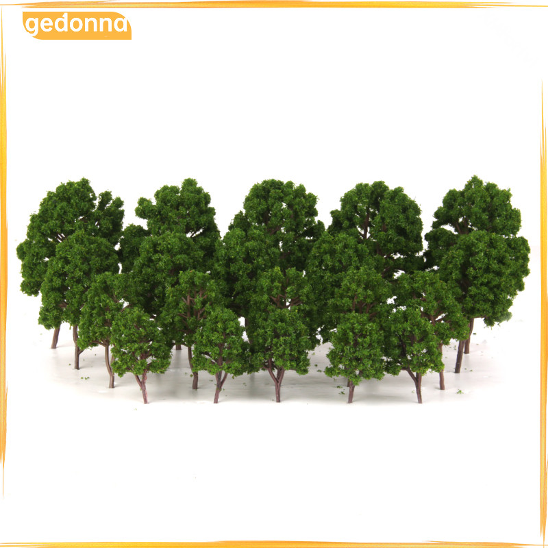 [gedonna] 20 ชิ้น Green Tree Model Train Train Train Garden Park Scenery HO N Scale 1/75-200