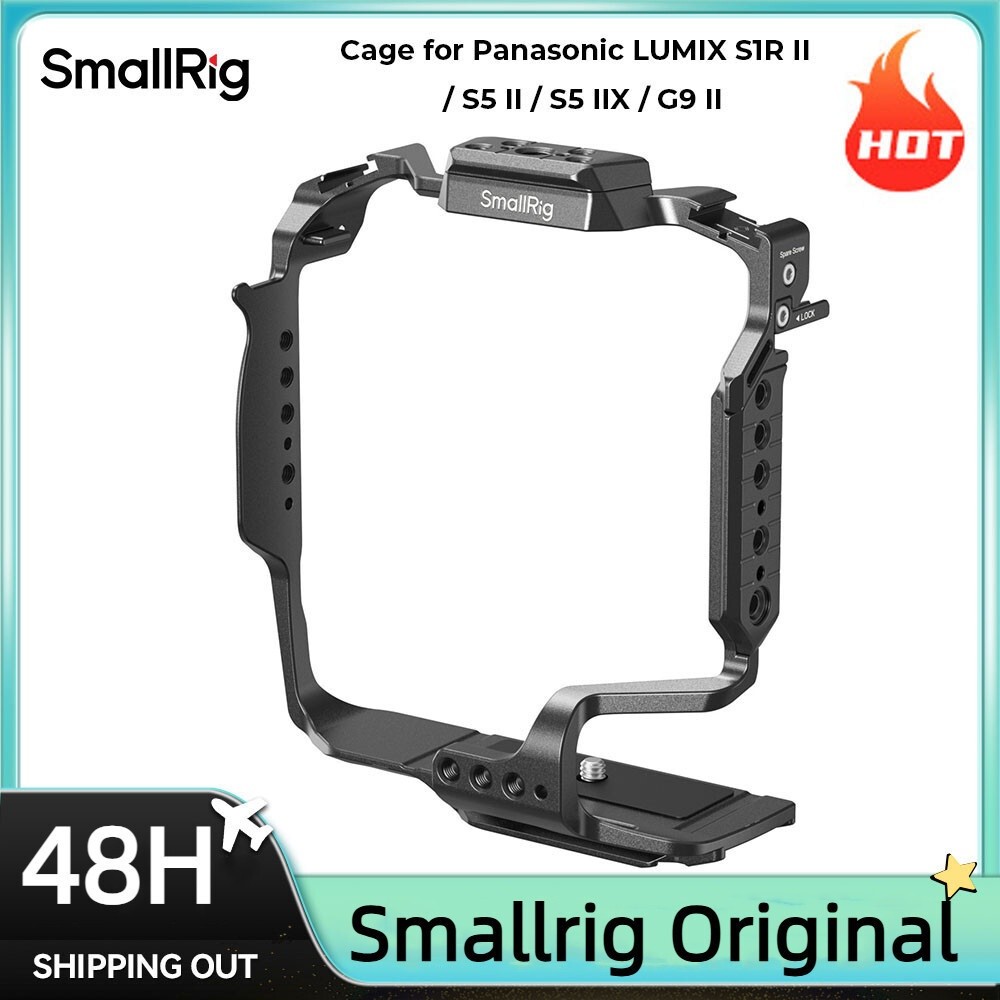 SmallRig Cage for Panasonic LUMIX S1R II / S5 II / S5 IIX / G9 II with DMWBG1 / DMWBG2 Battery Grip 