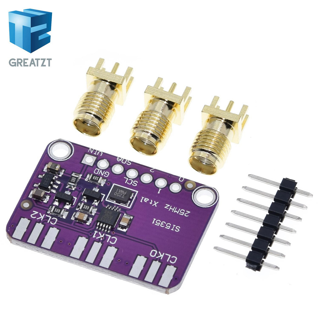 DC 3V-5V CJMCU-5351 Si5351A Si5351 I2C นาฬิกาเครื่องกําเนิดไฟฟ้า Breakout Board โมดูลสัญญาณเครื่องกํ
