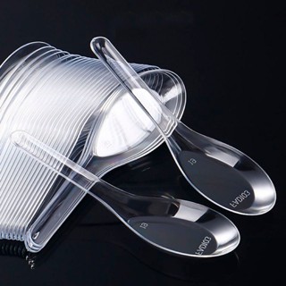 ช้อนพลาสติก 60 ชิ้น วัสดุพีพีเกรดอาหาร มีความแข็งมากขึ้น ช้อ…