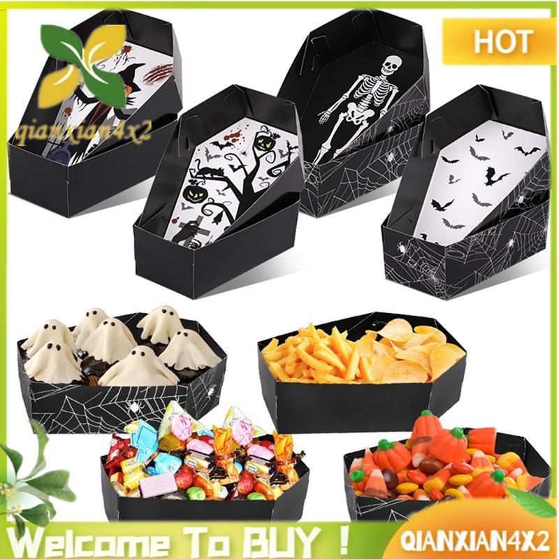 Party Candy Box Horror Coffin Snack Cookie Box Halloween Party Decor Supplies