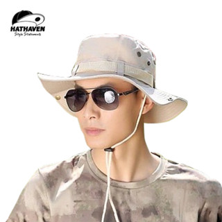 หมวกบักเก็ต หมวกเดินป่า สไตล์วินเทจ 11สี (ผ้าหนาไม่บางคุณภาพ…