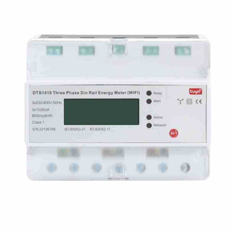 Smart Meter WIFI Graffiti Prepaid Rail Type Remote Meter เช่าห้อง LCD สามPhase Meter WNOG