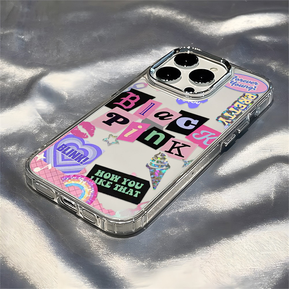 INS สำหรับ Oppo A3X A3 A5 Pro 4G 5G A60 A40 A56 A55 A54 A53 A16 A18 A57 A38 A79 เคสโทรศัพท์มือถือลายการ์ตูนใสกันกระแทก - รูปที่ 4