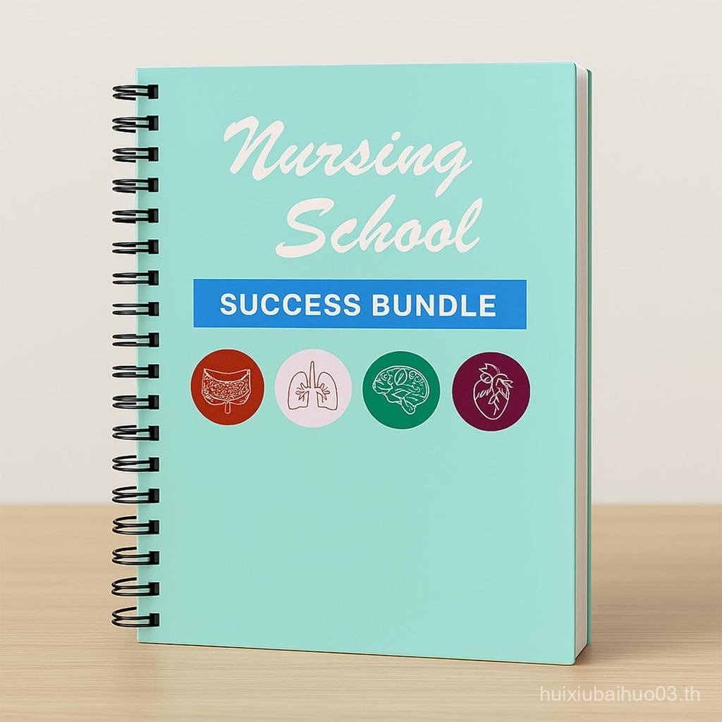 โรงเรียนพยาบาล Success Bundle Planner- 309 หน้า Ultimate Nursing School Planner & Clinical Notebook 