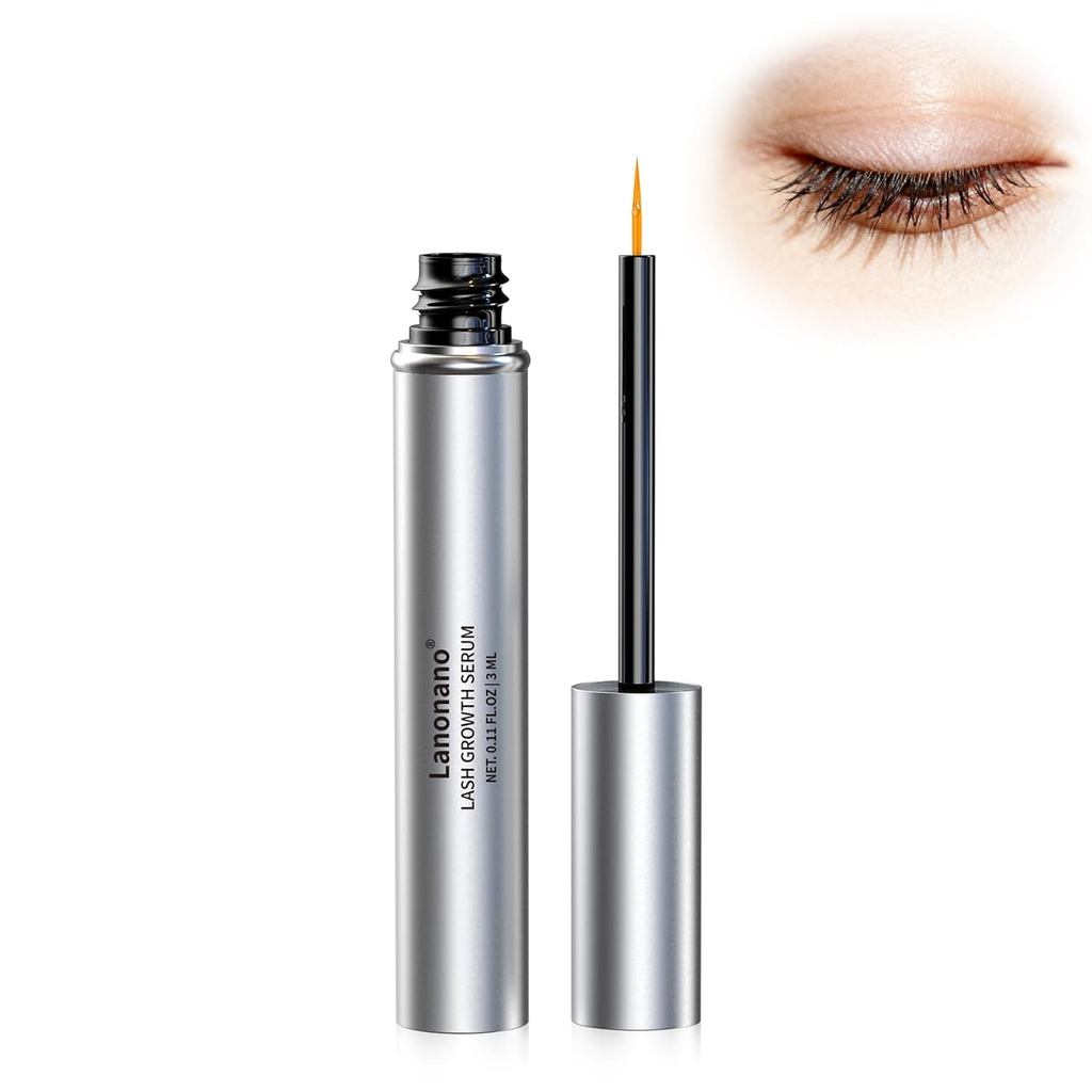 Lash Serum, Eyelash Growth Serum for Longer & Thickening Lashes, Eyelash Rapid Growth, Vegan & Cruel