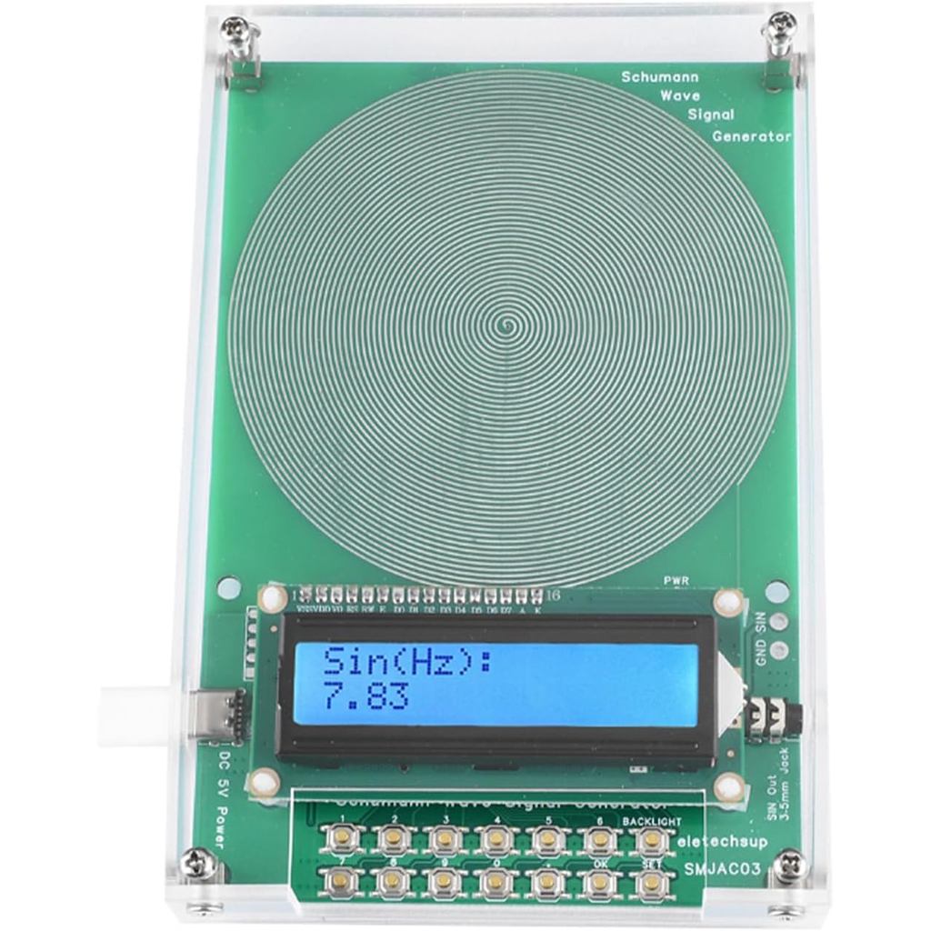 7.83Hz เครื่องกําเนิดไฟฟ้าความถี่ปรับได้ Resonance Generator 7.83Hz ความถี่เสถียรภาพปรับได้จาก 001Hz