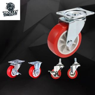 🛞firstmallล้อรถเข็นขนาดเล็ก 1.5-2 นิ้ว ล้ออะไหล่สำเร็จรูป พร…