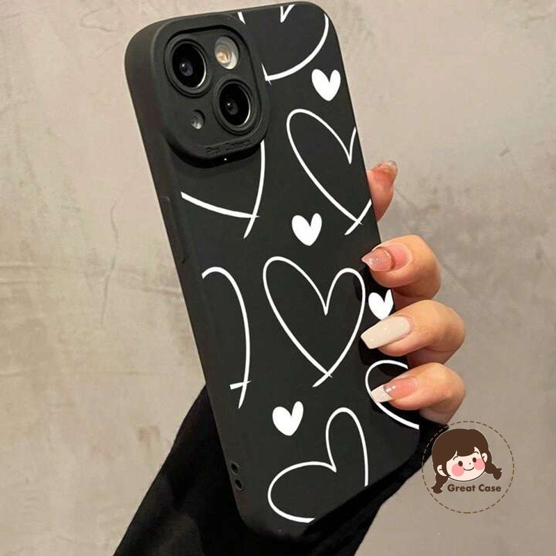 Simple White Heart เคสโทรศัพท์สําหรับ iQOO Neo 10 9 8 Pro 7 6 5s Neo10 Neo9 Neo8 Neo7 Neo6 Neo5 SE P