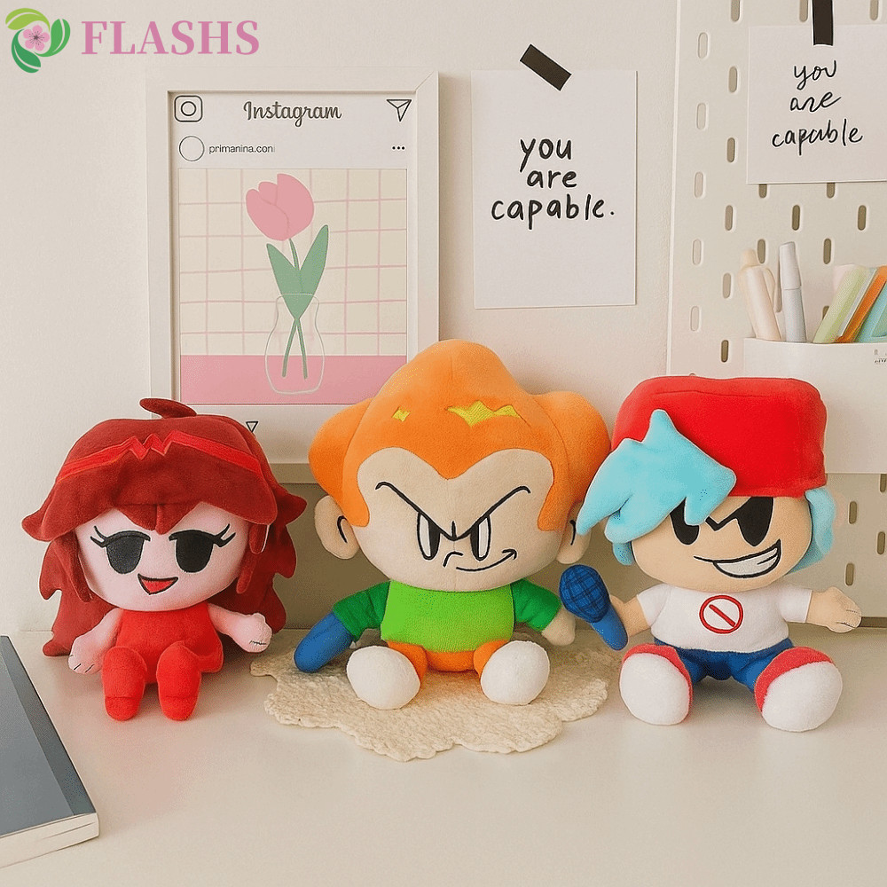 FLASHSYN FNF Nene ของเล่นตุ๊กตา, การ์ตูน Soft Pico Darnell ของเล่นตุ๊กตา, Kawaii ตุ๊กตาสัตว์น่ารักอะ