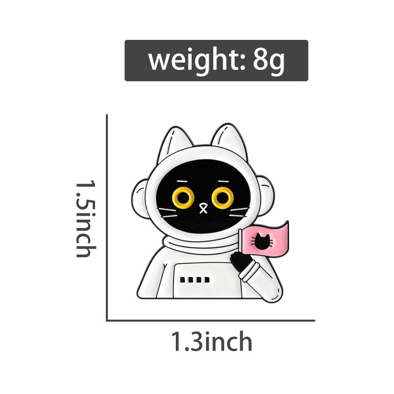 เข็มกลัดแมวน่ารัก ธีมาวกาศ ของขวัญสำหรับคนชอบดาราศาสตร์ - รูปที่ 6