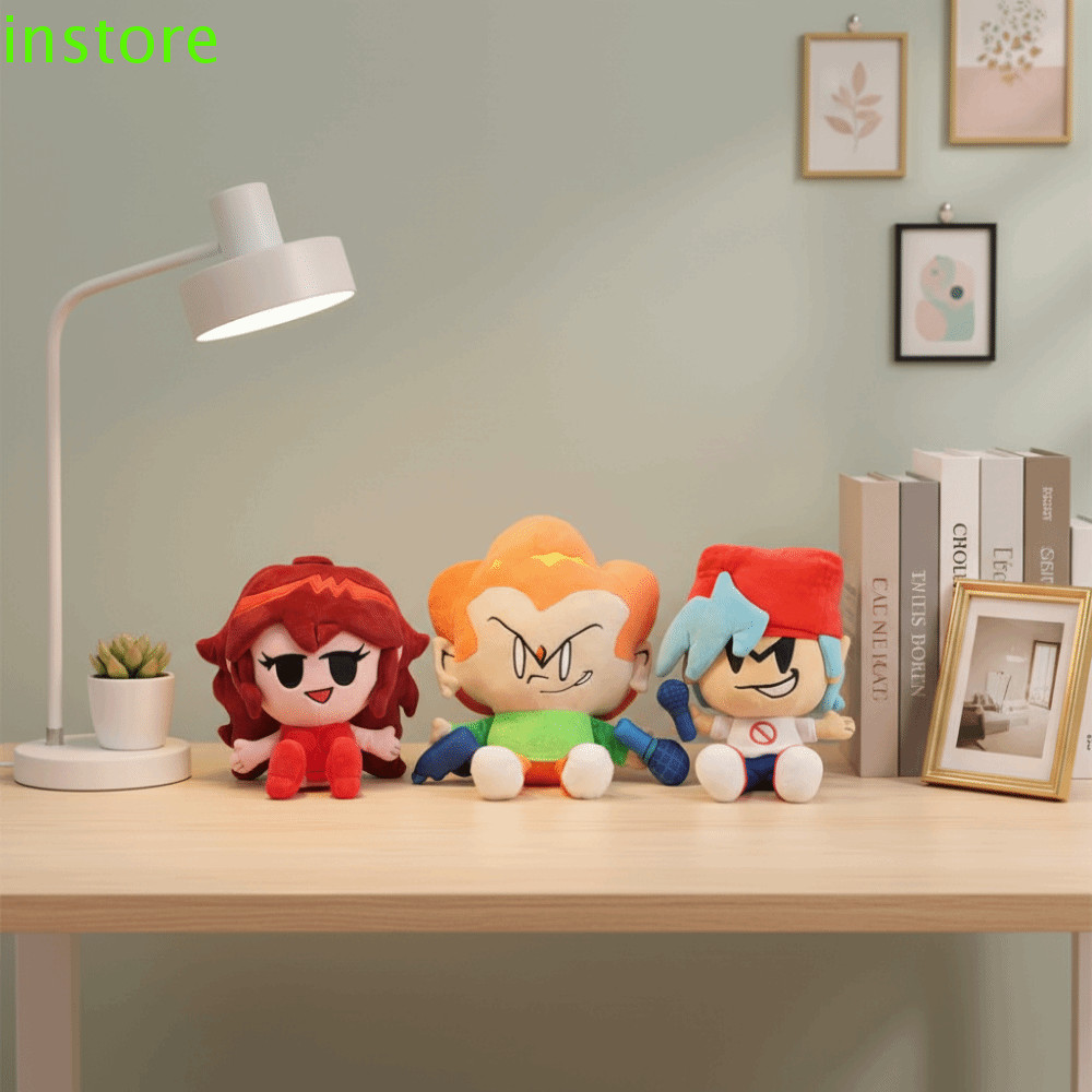 INSTORE Pico Darnell ของเล่นตุ๊กตา,การ์ตูนนุ่ม FNF Nene ของเล่นตุ๊กตา,ตลกน่ารักตุ๊กตาสัตว์อะนิเมะตุ๊