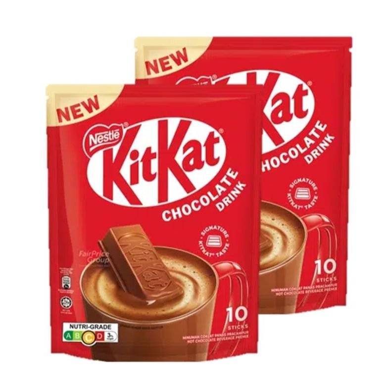 Kitkat 3 in 1 Chocolate Drink Powder 33G.X 10sticks (2 Packs)