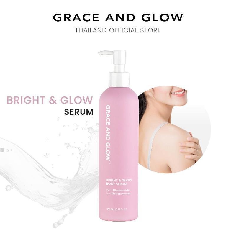 Grace and Glow Bright & Glow Body Serum with Niacinamide + Galactomyces