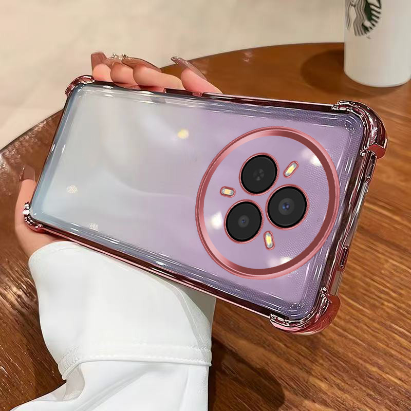 เคส realme 14 pro 5g โทรศัพท์ชุบด้วยไฟฟ้าป้องกันการตกสี่มุมสําหรับเคส realme 14 pro 5g