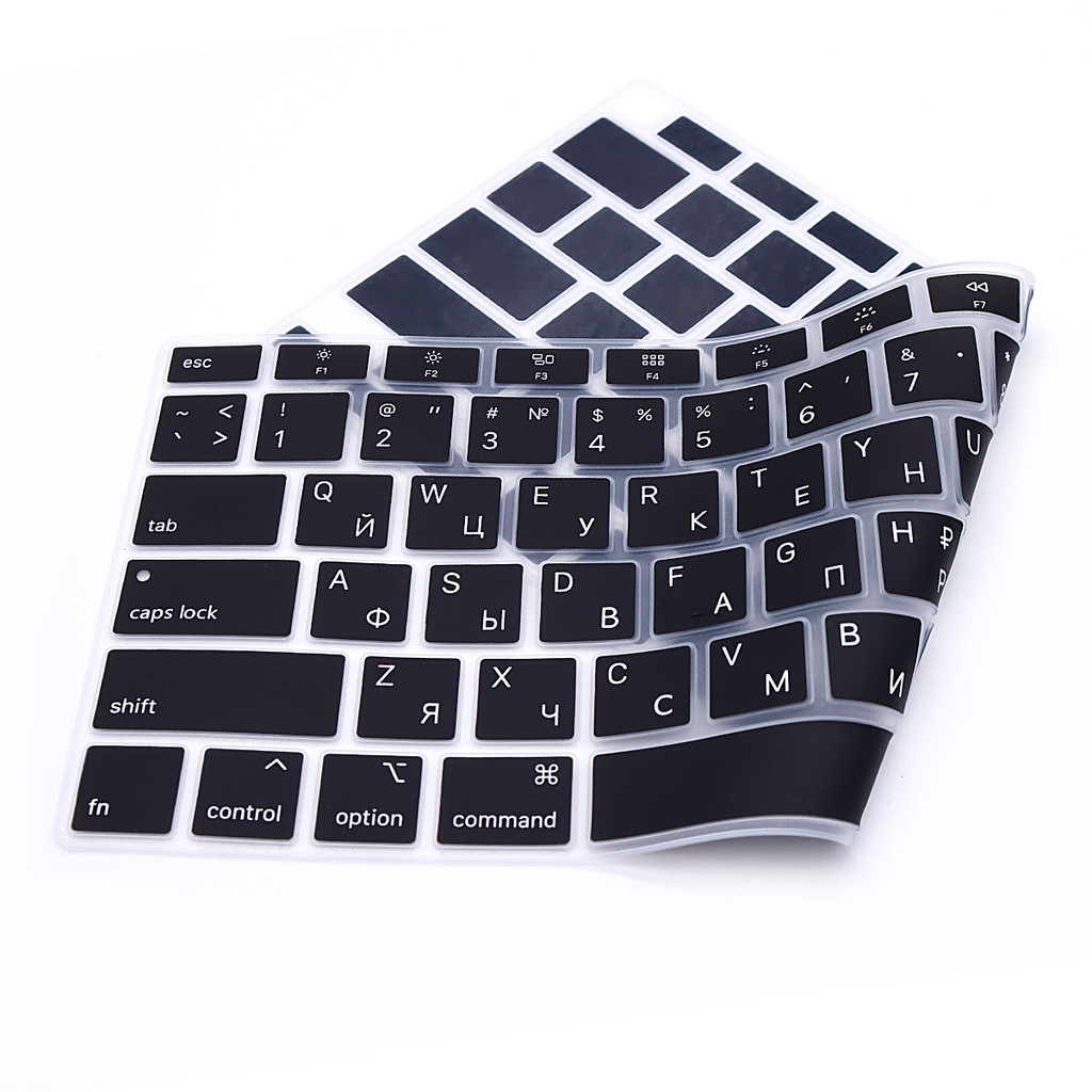 Russian For Macbook Air 13 2020 M1 Chip A2337 Russian EU US Keyboard Cover Soft Silicon For Air 13 M