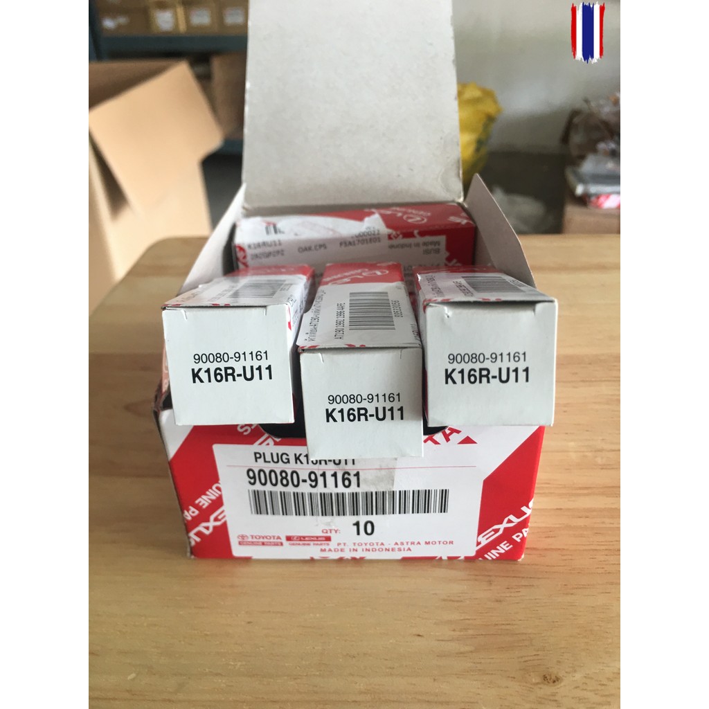 หัวเทียนpriceต่อ 1 ชุด 4 หัว ALTIS year 2001-2008 K16RU11 แท้ห้างTOYOTA K16RU-11 หัวเทียนอัลติส หน้า
