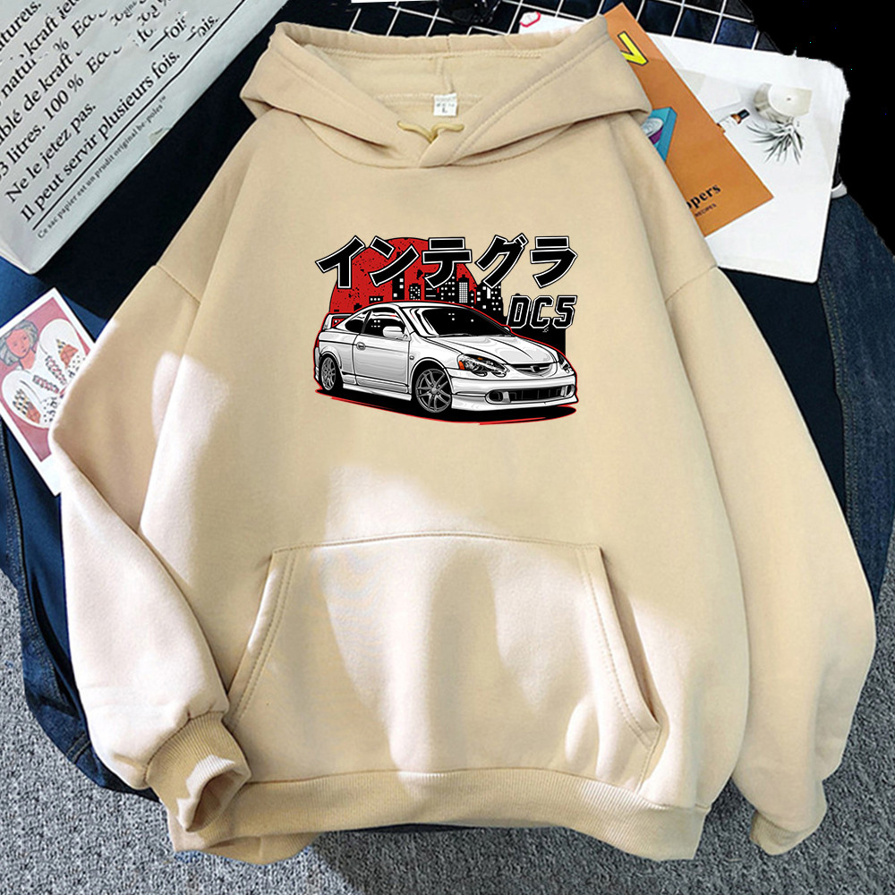JDM Integra DC5 Type R Hoodie แฟชั่นผู้ชายกราฟิก Hoodie Unisex Pullovers