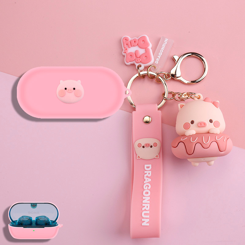 เหมาะสําหรับ Sony WFC710N กรณีเหมาะสําหรับ Sony WF-C710N ชุดหูฟังบลูทูธป้องกันกรณีการ์ตูนน่ารัก wfc7