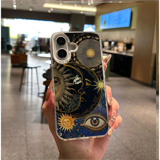 For iPhone เคสไอโฟน ดวงอาทิตย์ตา 13 14 11 Pro 16 Pro Max 15 14 PRO 11 MAX X XS MAX XR 7/8PLUS 15 16 Plus 12