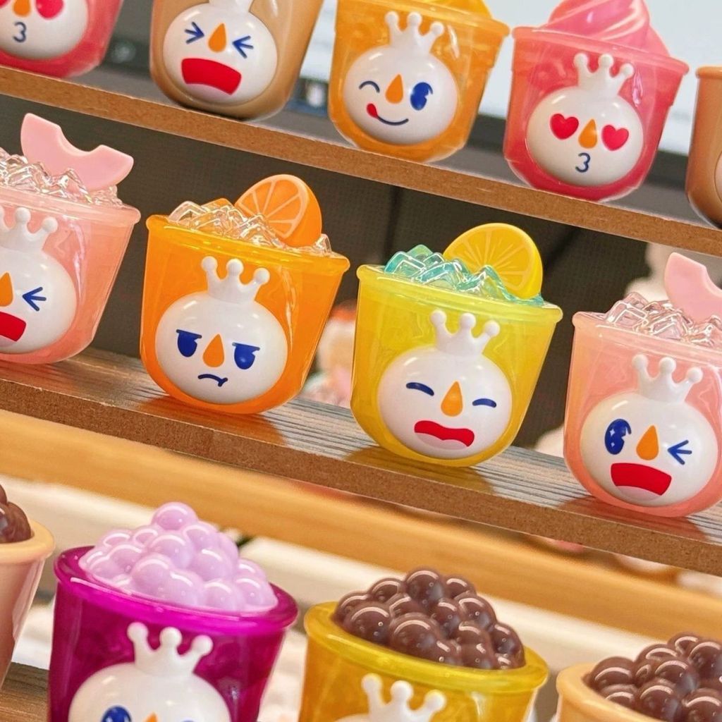 Mixue Ice City Fruit Tea with Ice Q Pellets Building Blocks Mystery Bag Mystery Box Peripheral Jewel