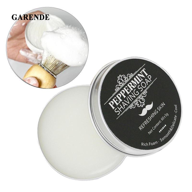 [Ship in 12h] 60g Men's Shaving Soap Cream Gentle in Aluminum Boxed Provides Smooth Shave