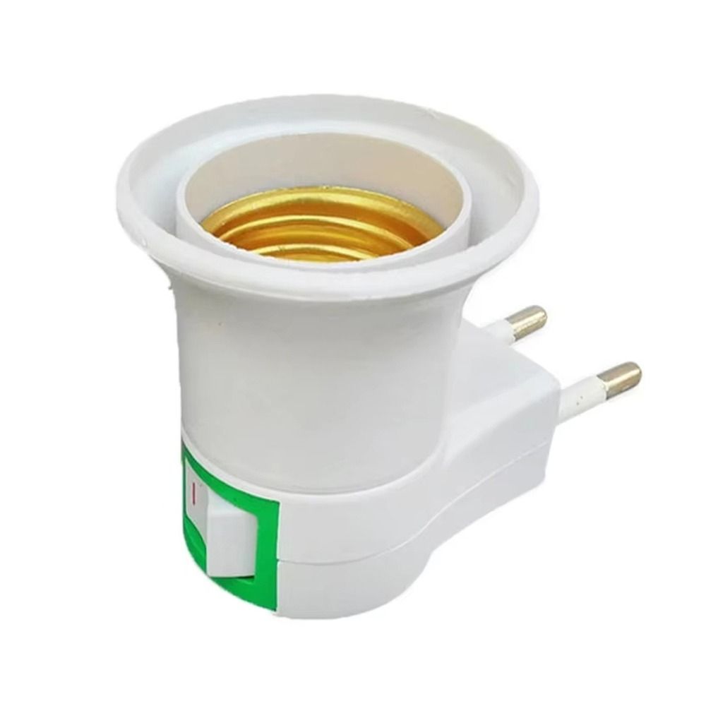 NULLABY 1 ชิ้นอะแดปเตอร์ซ็อกเก็ตหลอดไฟ, E27 พร้อมปลั๊กไฟเปิด-ควบคุมสวิตช์ฐานโคมไฟ, ปลั๊ก EU พลาสติก LED ซ็อกเก็ตโคมไฟ - รูปที่ 6