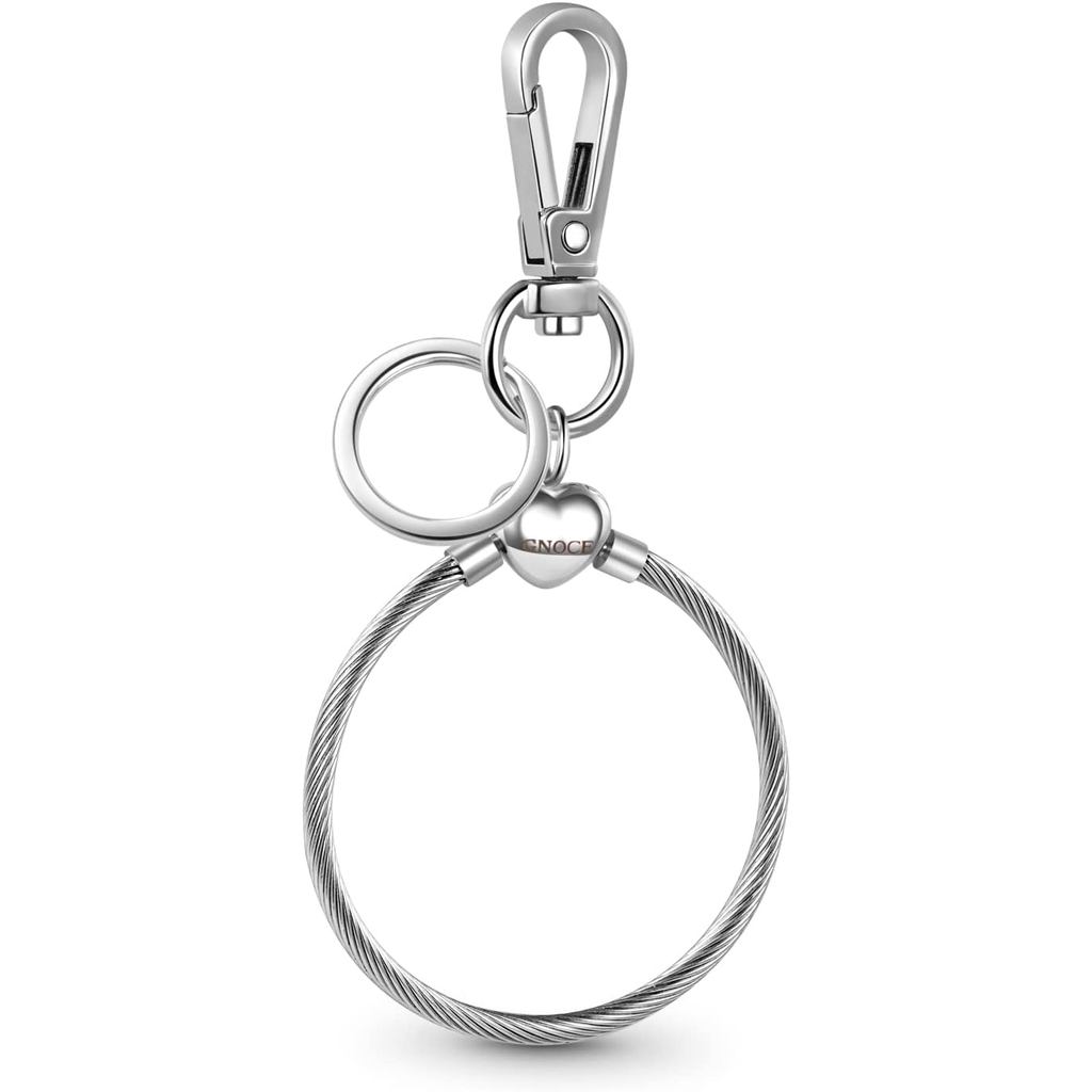 GNOCE อเนกประสงค์ Charm Holder & Key Chain สแตนเลส Charms สร้อยข้อมือของขวัญสําหรับผู้หญิงภรรยา